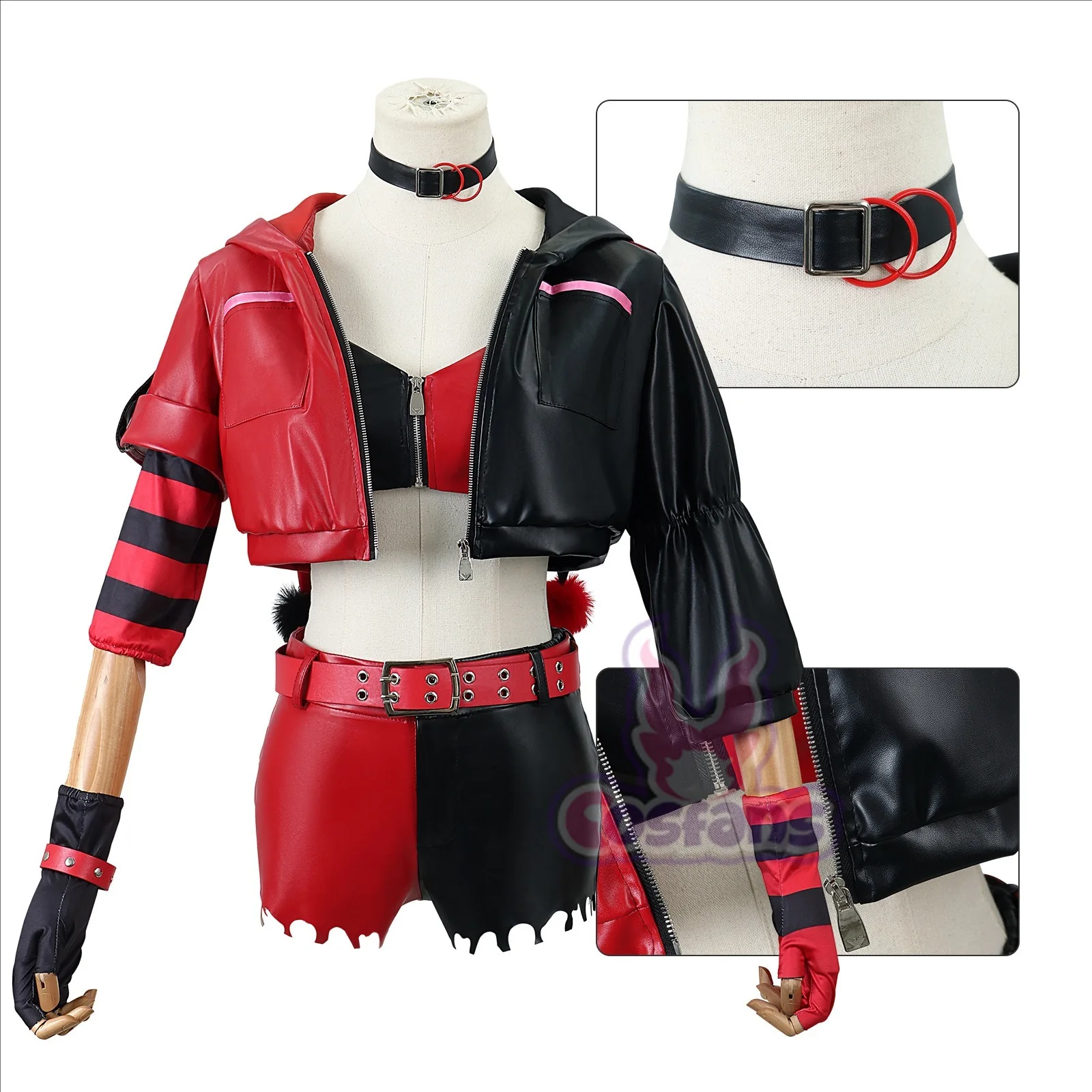 Anime Harley Quinn Cosplay - Suicide Anime Quinn Cosplay Costume Wig