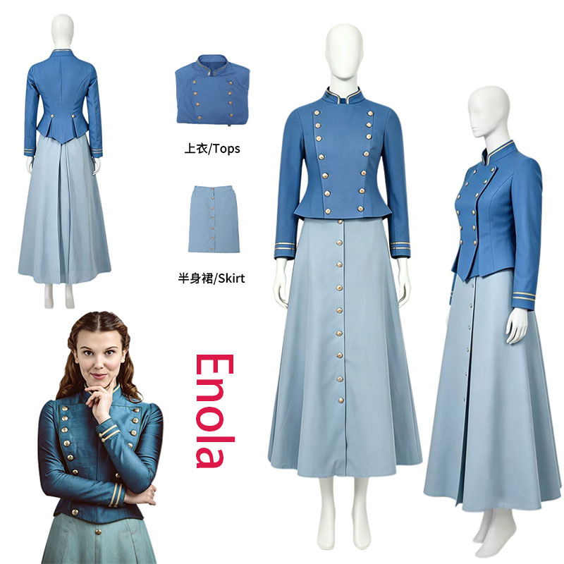 Anime Cosplay Girl Costume - WHH Movie Enola Cosplay Costume Holmes