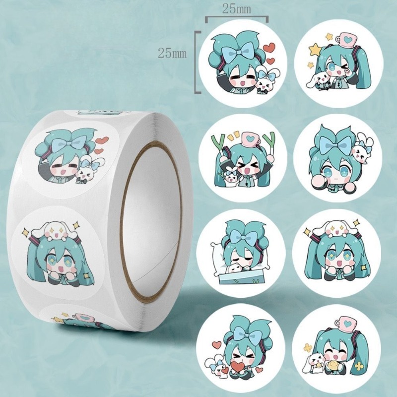 Anime Cosplay Boy - Ins Aesthetic Cute Hatsune Miku Stickers,