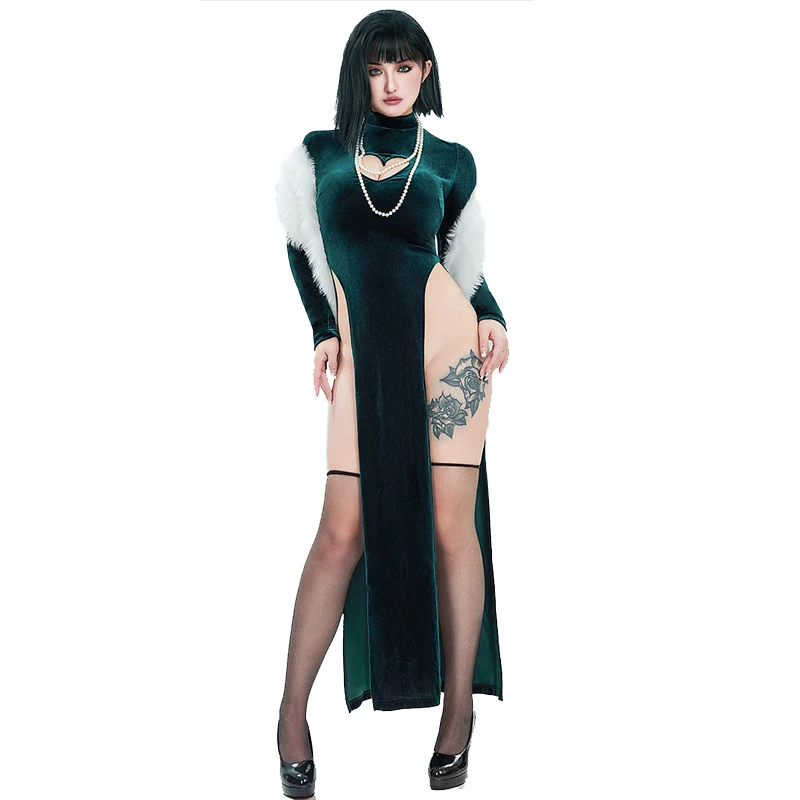 Sexy Velet Furry Cape Dress Wi - đánh giá và giá Anime Cosplay One Punch Man