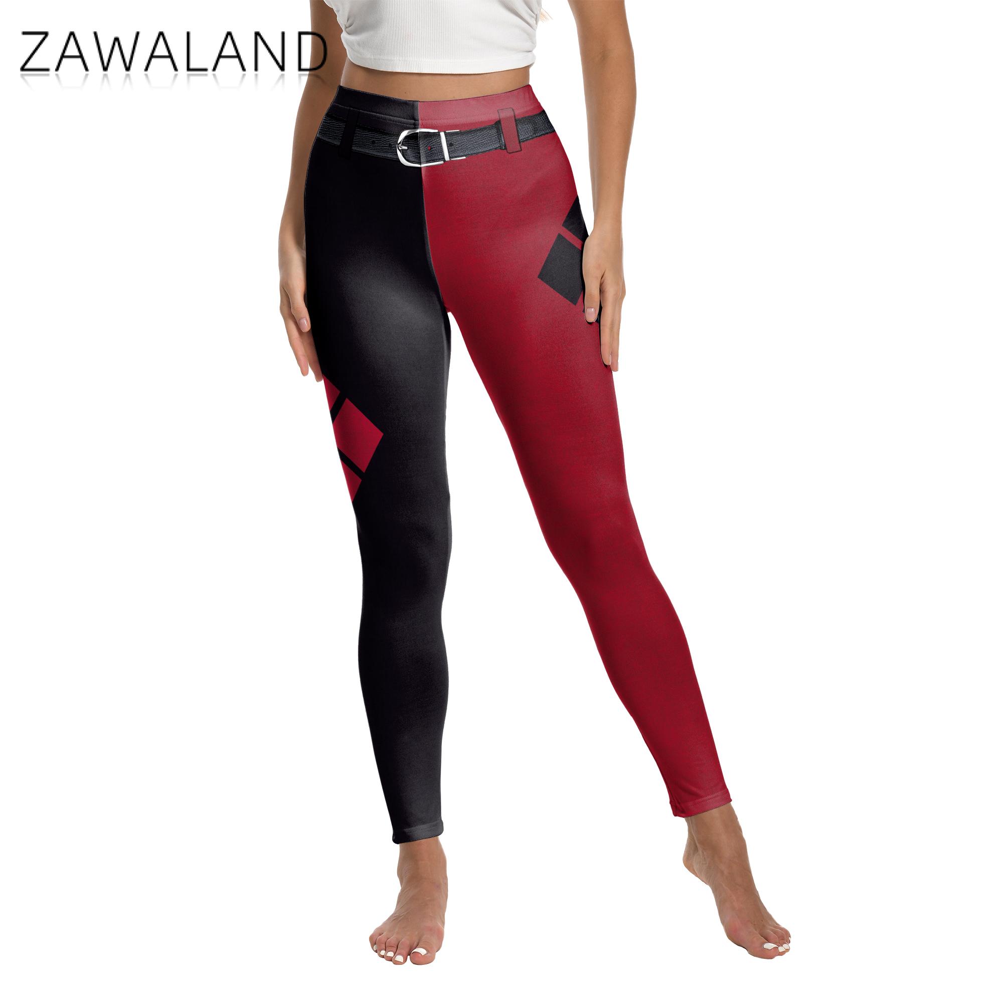 ZAWALAND Leggings for Women Co - đánh giá và giá Anime Harley Quinn Cosplay