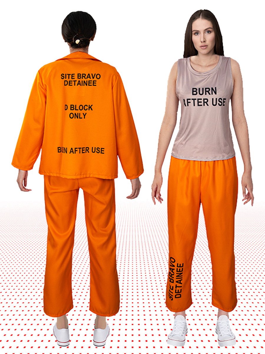 Adult Orange Prisoner Uniform  - đánh giá và giá Anime Harley Quinn Cosplay