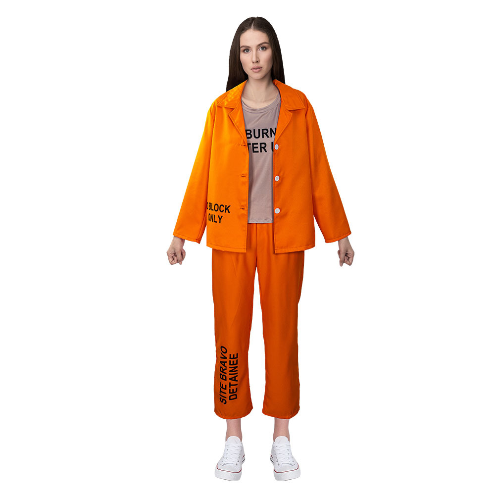 Adult Orange Prisoner Uniform  - đánh giá và giá Anime Harley Quinn Cosplay